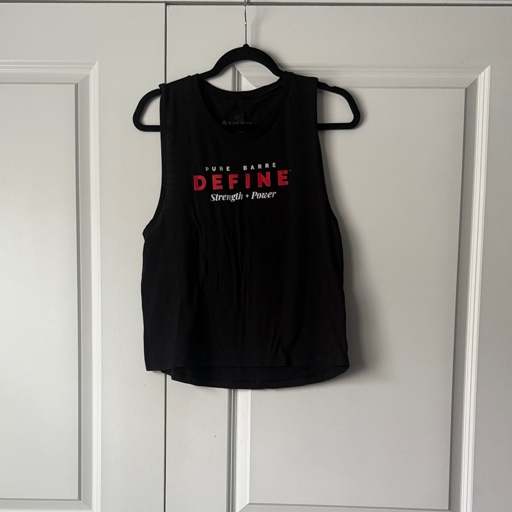 Pure Barre Black Muscle Tee “Define”